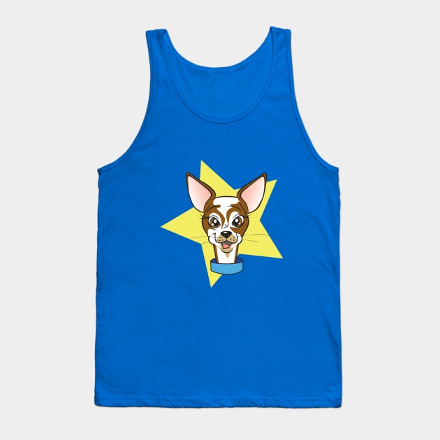 happy dog Tank Top by richhwalsh